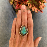 The Shorebreak Ring - Natural Royston Turquoise and Sterling Silver- Finished to Size or as a Pendant