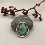The Ether Ring - Royston Turquoise and Sterling Silver- Finished to Size or as a Pendant