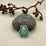 The Shorebreak Ring - Natural Royston Turquoise and Sterling Silver- Finished to Size or as a Pendant