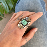 The Phoenix Ring #4- Natural Emerald Rose Variscite and Sterling Silver- Finished to Size or as a Pendant