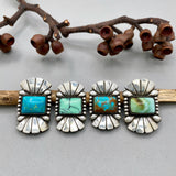 The Phoenix Ring #1- Natural Royston Turquoise and Sterling Silver- Finished to Size or as a Pendant