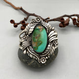 The Bouquet Cuff- Size M/L- Natural Royston Turquoise and Sterling Silver Bracelet