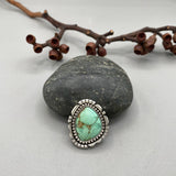 The Ether Ring - Natural Royston Turquoise and Sterling Silver- Finished to Size or as a Pendant