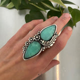 The Secret Garden Ring- Australian Chrysoprase and Sterling Silver- Finished to Size or as a Pendant