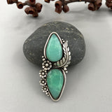 The Secret Garden Ring- Australian Chrysoprase and Sterling Silver- Finished to Size or as a Pendant