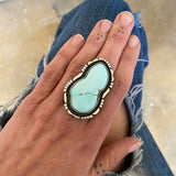 The Silhouette Ring- Natural High-Grade Royston Turquoise and Sterling Silver- Finished to Size or as a Pendant