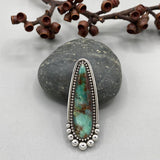 The Sea Spray Talon Ring- Turkish Chrysoprase and Sterling Silver- Finished to Size or as a Pendant