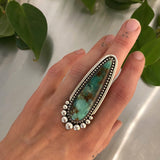 The Sea Spray Talon Ring- Turkish Chrysoprase and Sterling Silver- Finished to Size or as a Pendant