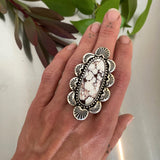 The Empress Ring- Wild Horse and Sterling Silver- Finished to Size or as a Pendant