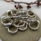 Hand-Stamped Turquoise Rings