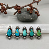 The Celestial Ring #4- Royston Turquoise and Sterling Silver- Finished to Size or as a Pendant
