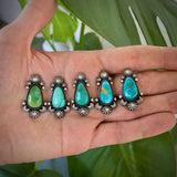 The Celestial Ring #4- Royston Turquoise and Sterling Silver- Finished to Size or as a Pendant
