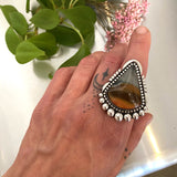 The Antelope Valley Ring- Polychrome Jasper and Sterling Silver- Finished to Size or as a Pendant