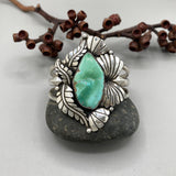 The Belladonna Cuff- Size M/L- Natural High Grade Royston Turquoise and Sterling Silver Bracelet