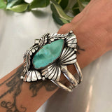 The Belladonna Cuff- Size M/L- Natural High Grade Royston Turquoise and Sterling Silver Bracelet