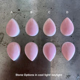 The Cherry Blossom Ring- Made to Order- Pink Conch Shell and Sterling Silver