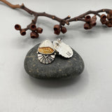 The Desert Shield Earrings- Chicken Track Jasper and Sterling Silver