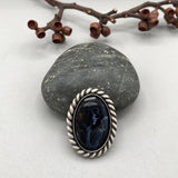 The Twilight Ring- Pietersite and Sterling Silver- Finished to Size or as a Pendant