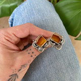 The Daybreak Earrings- Montana Agate and Sterling Silver