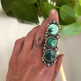 The Morning Mist Ring- Emerald Rose Variscite and Sterling Silver- Finished to Size or as a Pendant