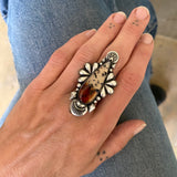 The Dagger Ring- Montana Agate and Sterling Silver- Finished to Size or as a Pendant