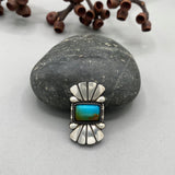 The Phoenix Ring 1- Royston Turquoise and Sterling Silver- Finished to Size or as a Pendant