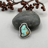 The Reverberation Ring- Natural High-Grade Royston Turquoise and Sterling Silver- Finished to Size or as a Pendant