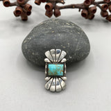 The Phoenix Ring 2- Natural Royston Turquoise and Sterling Silver- Finished to Size or as a Pendant