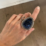 The Tempest Ring- Pietersite and Sterling Silver- Finished to Size or as a Pendant