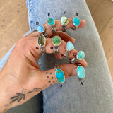 Hand-Stamped Turquoise Rings