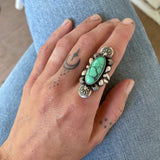 The Looking Glass Ring 3- Natural Emerald Rose Variscite and Sterling Silver- Finished to Size or as a Pendant