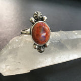 Cantera Opal and Sterling Silver Celestial Ring- Size 8.5 (Can be sized up to 8.75)