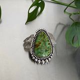 Huge Turquoise Statement Ring or Pendant- Sterling Silver and Autumn Creek Turquoise- Finished to Size