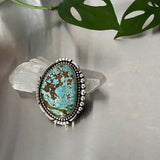 Huge Statement  Ring or Pendant- Sterling Silver and Royston Turquoise- Finished to Size