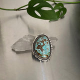 Huge Statement  Ring or Pendant- Sterling Silver and Royston Turquoise- Finished to Size