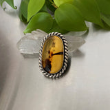 The Jurassic Ring or Pendant- Mayan Amber and Sterling Silver - Finished to Size or as a Pendant