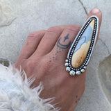 Huge Maligano Jasper Talon Ring or Pendant- Sterling Silver- Finished to Size