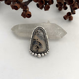 Large Agate Portal Ring or Pendant- Sterling Silver and Montana Agate- Finished to Size