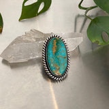 Large Pilot Mountain Statement Ring or Pendant- Sterling Silver and Pilot Mountain Turquoise- Finished to Size