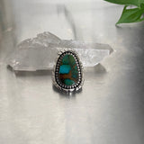 Large Statement  Ring or Pendant- Sterling Silver and Pilot Mountain Turquoise- Finished to Size