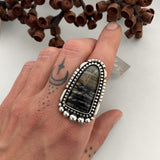 Picasso Marble Portal Ring or Pendant- Sterling Silver- Finished to Size