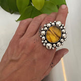 The Sunburst Ring or Pendant- Mayan Amber and Sterling Silver - Finished to Size or as a Pendant