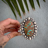 Supernova Cuff- Size S/M- Pilot Mountain Turquoise and Sterling Silver Bracelet