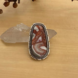 Huge Laguna Lace Agate Statement Ring or Pendant- Sterling Silver- Finished to Size