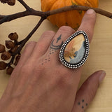 Maligano Jasper Ring or Pendant- Sterling Silver and Jasper- Finished to Size