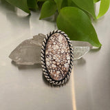 The Blizzard Ring- Wild Horse Magnesite and Sterling Silver- Finished to Size or as a Pendant