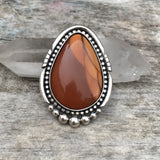 Huge Bruneau Jasper Ring or Pendant- Sterling Silver and Rare Bruneau Picture Jasper- Finished to Size