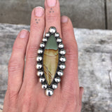 Large Owyhee Jasper Bubble Ring or Pendant- Sterling Silver and Owyhee Picture Jasper- Finished to Size