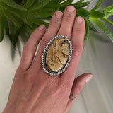 Canyonlands Ring- Large Sterling Silver and Picture Jasper Statement Ring or Pendant- Finished to Size