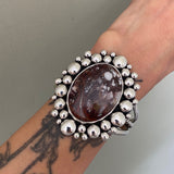 The Cosmos Cuff- Size S- Wild Horse Magnesite and Sterling Silver Bracelet